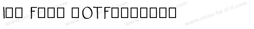 Ink Free (OTF)字体转换